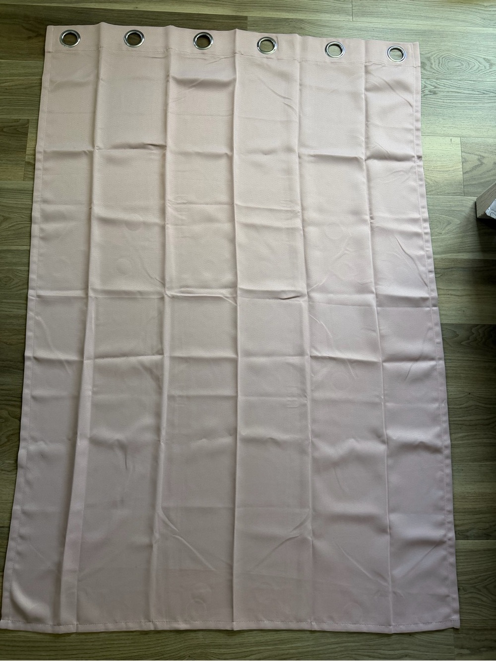 Set of 4 Light Pink Grommet Shower Curtain Panel -approx W 45” L 63”